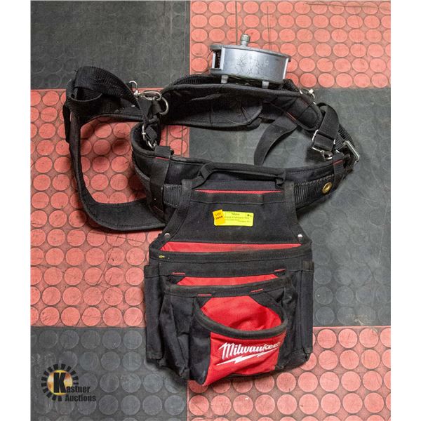 MILWAUKEE SUSPENSION TOOL BELT WITH GRIP RITE