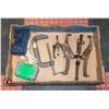 Image 1 : BOX OF TOOLS (VINTAGE TRIPLE ARM JAW
