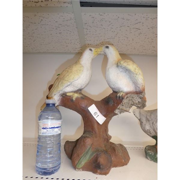 decorative concrete garden birds