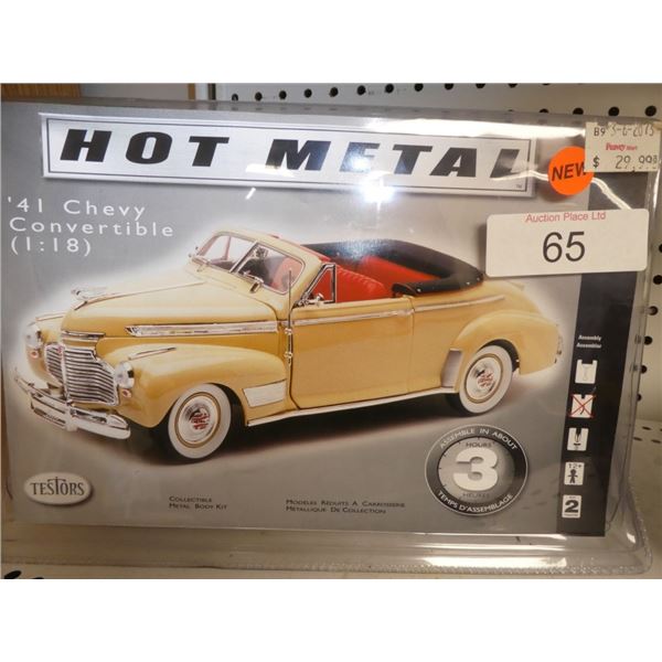 41 Chevy convertible metal model car