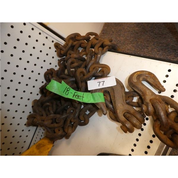 18ft chain w/ hooks