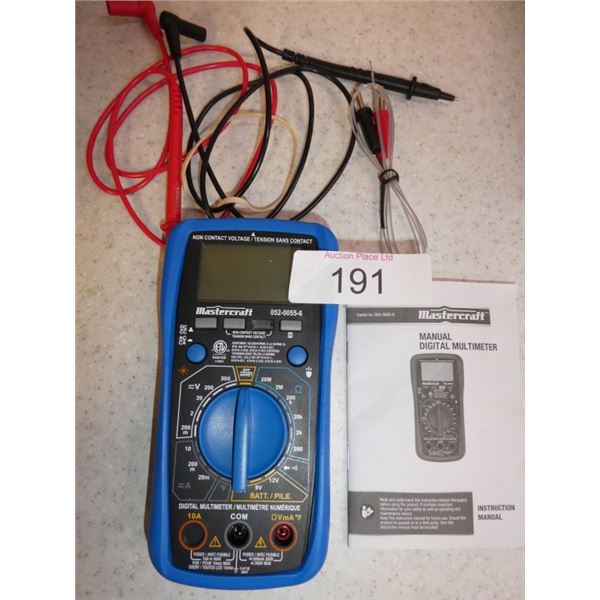 Mastercraft digital multimeter
