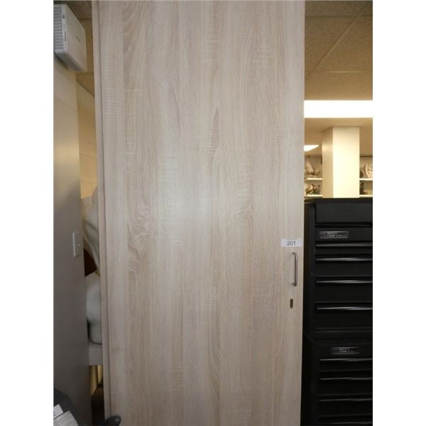 tall wooden cupboard/closet 25" x 24" x 86"