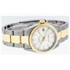 Image 2 : Rolex Womens 2T Yellow Gold And Stainless Steel Midsize 31mm Silver Index Dateju