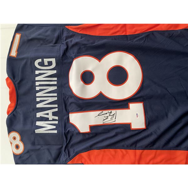 Peyton Manning signed #18 NFL jersey- PSA
