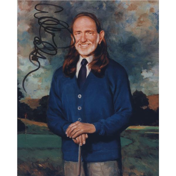 Willie Nelson signed photo
