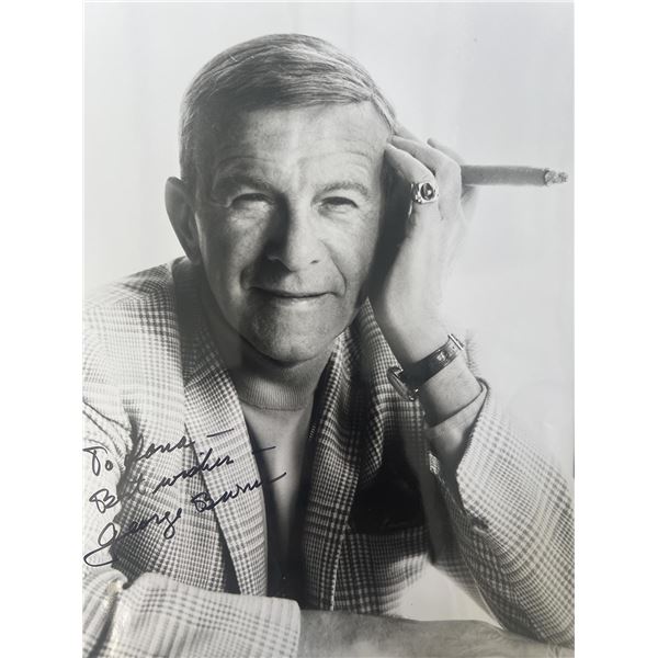 George Burns signed photo