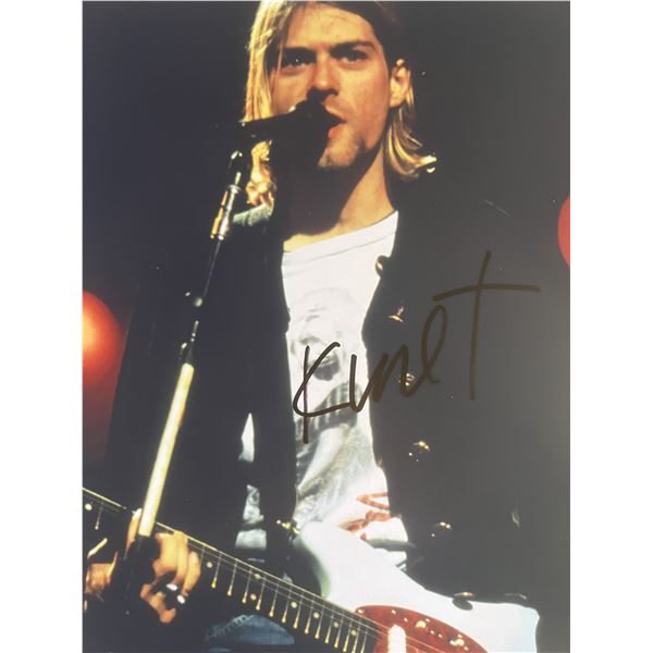 Kurt Cobain signed photo