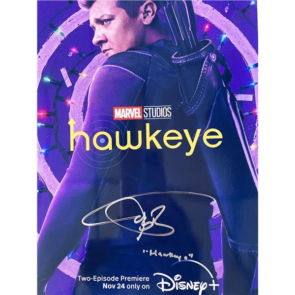 Marvel Hawkeye Jeremy Renner signed photo