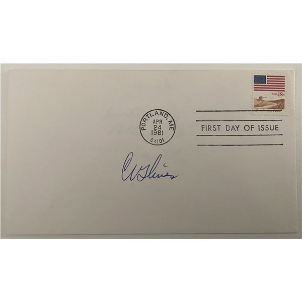 USAF Colonel Carroll Glines signed envelope