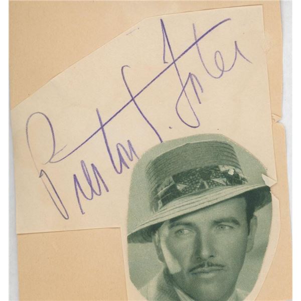 Preston Foster signature cut