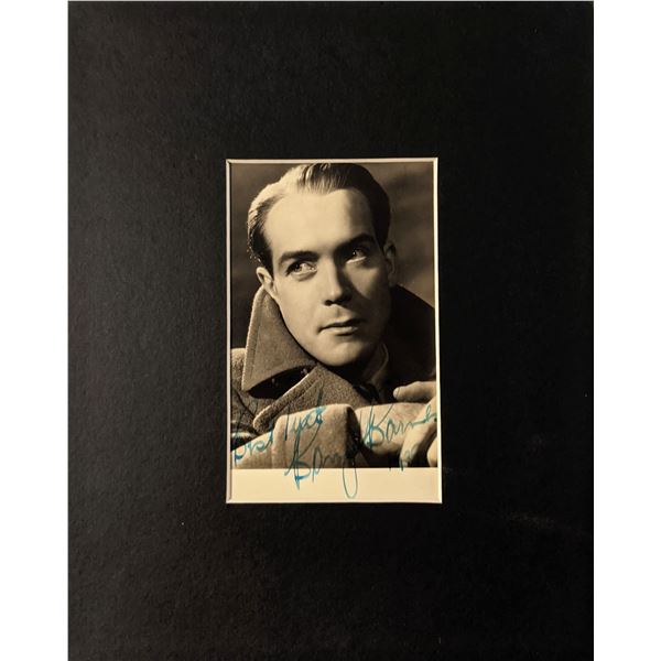 Barry K. Barnes signed photo