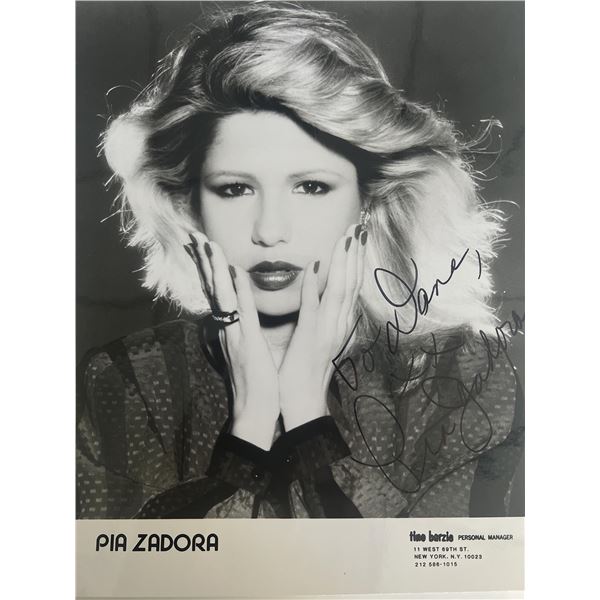 Pia Zadora signed photo
