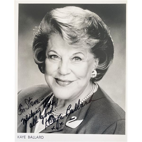 Kaye Ballard signed photo