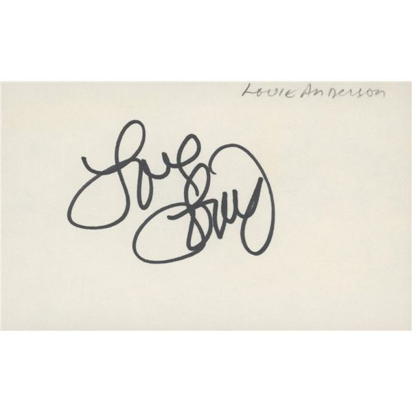 Comedian Louie Anderson signature cut