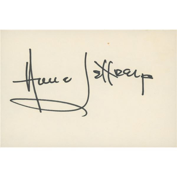 Anne Jeffreys signature cut