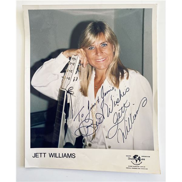 Jett Williams signed photo