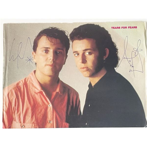 Tears for Fears band signed photo