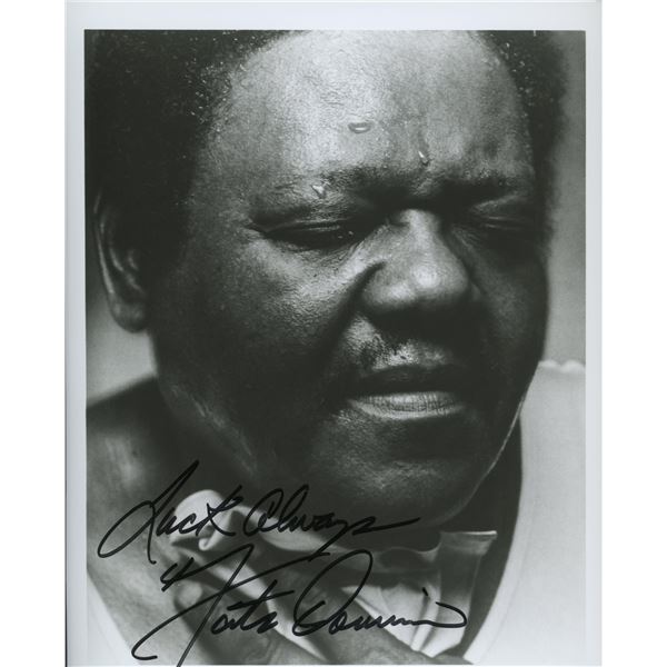 Fats Domino signed photo