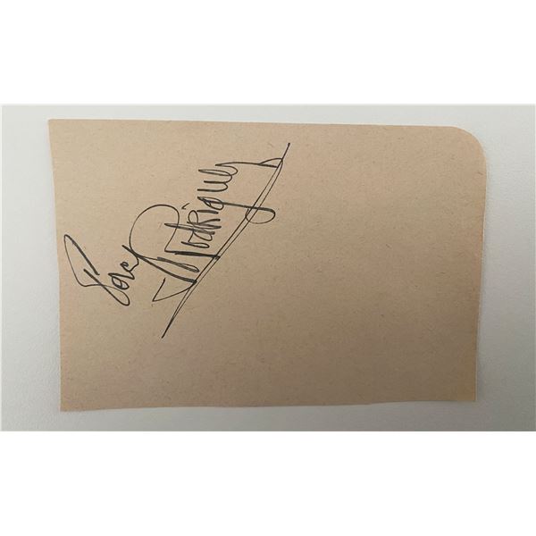 Actor Percy Rodriguez signature