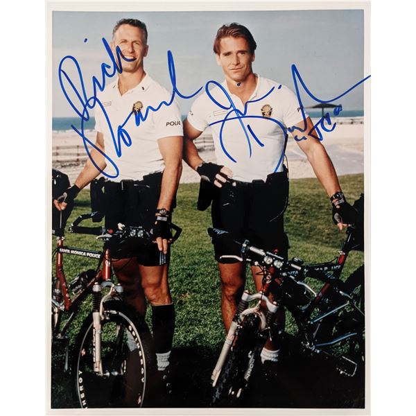 Pacific Blue Jim Davidson and Rick Rossovich signed photo
