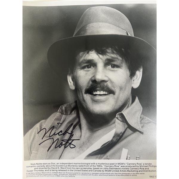 Cannery Row Nick Nolte signed movie photo