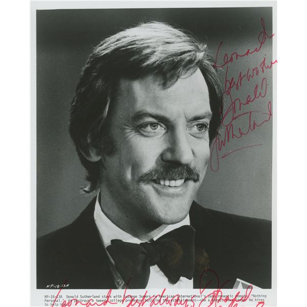 Donald Sutherland signed movie photo