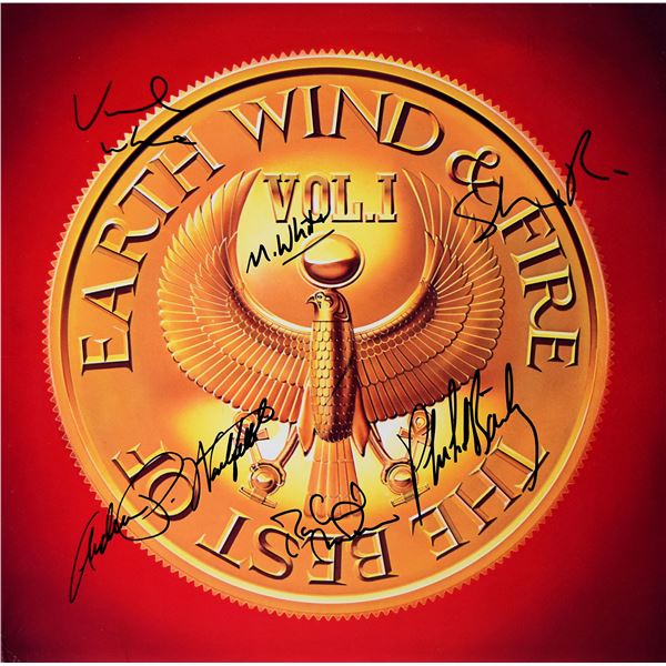 Earth, Wind & Fire The Best Of signed album