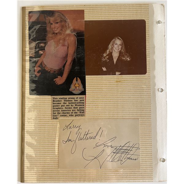 Heather Thomas photo album collage