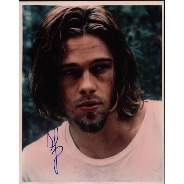 Brad Pitt signed photo