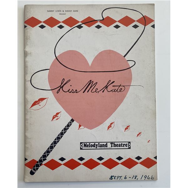 Kiss Me Kate signed Program