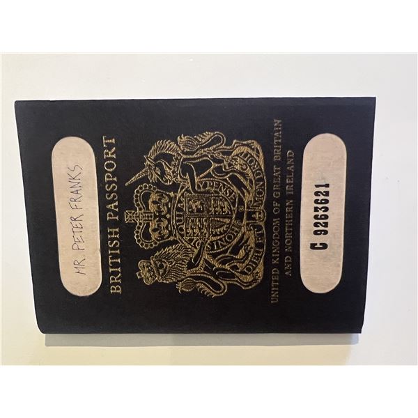 James Bond passport movie prop