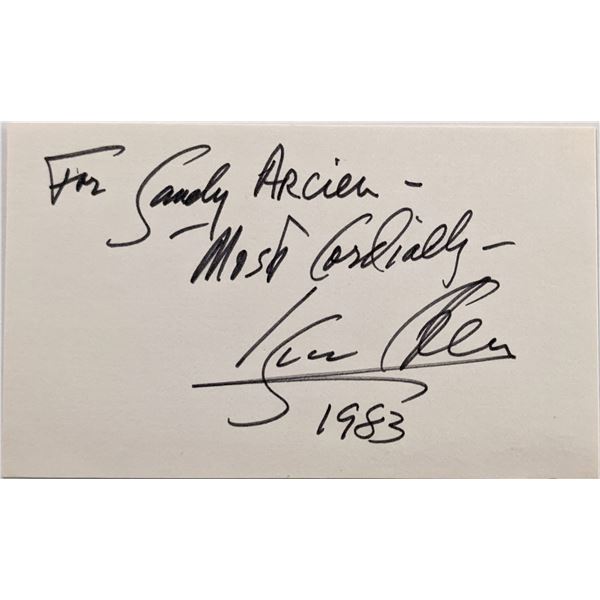 Isaac Stern original signature