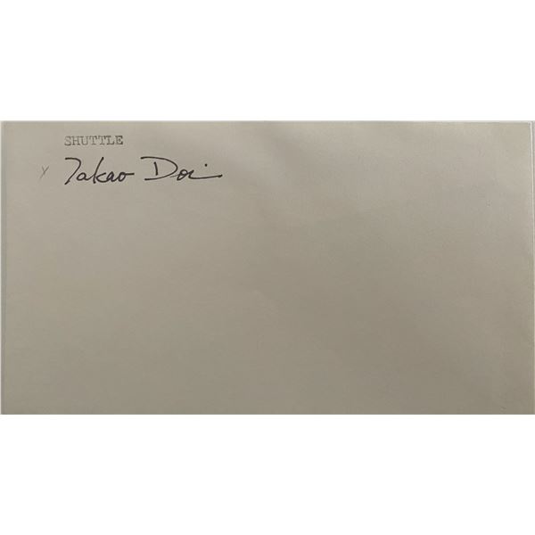 Astronaut Takao Doi original signature