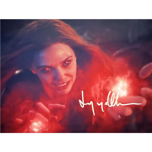 Marvel Scarlet Witch Elizabeth Olsen signed photo