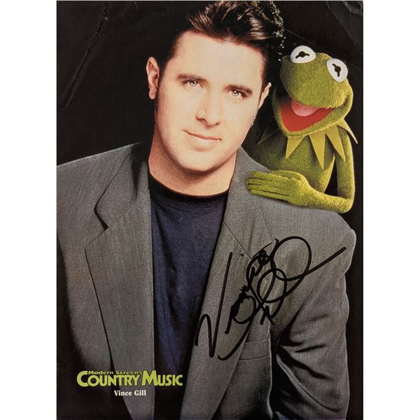 Vince Gill signed photo