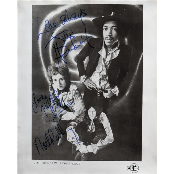 Jimi Hendrix Experience signed photo