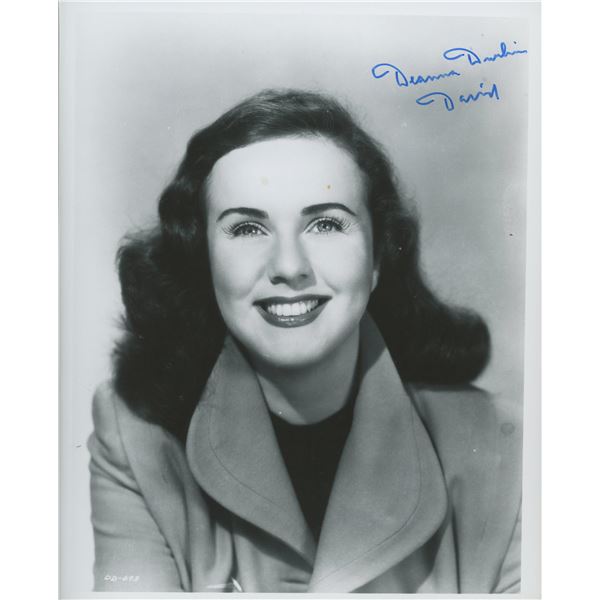 Deanna Durbin signed photo
