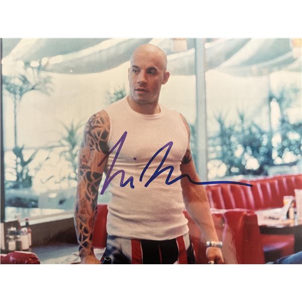 Vin Diesel signed photo