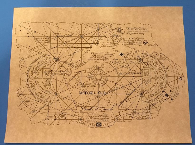 The Goonies Map prop print
