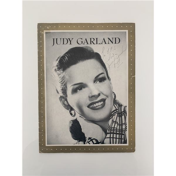 Judy Garland signed magazine