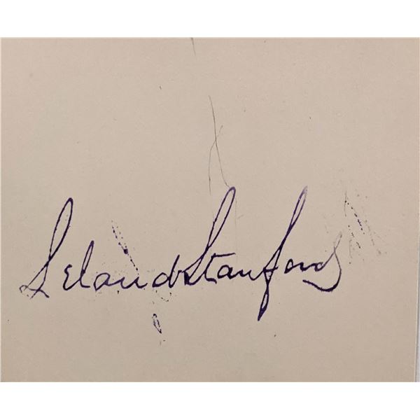 Leland Stanford original signature