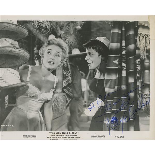 The Girl Most Likely Kaye Ballard signed movie photo