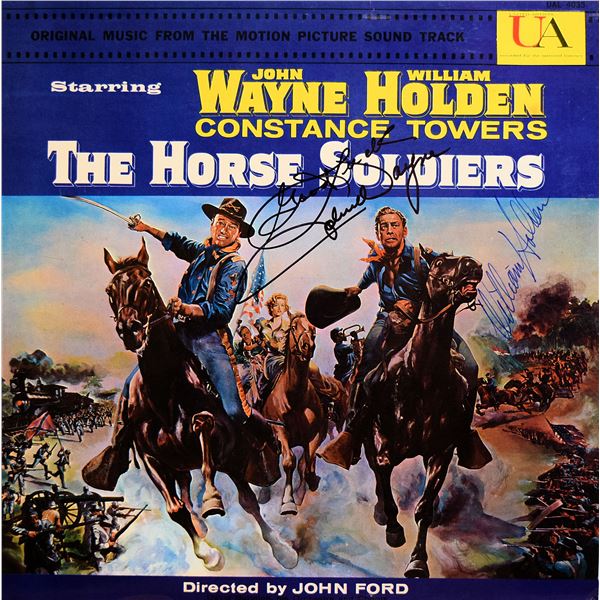 John Wayne The Horse Soldiers signed soundtrack