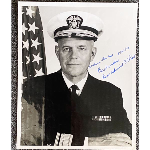 U.S. Navy Rear Admiral Richard R. Pratt signed photo