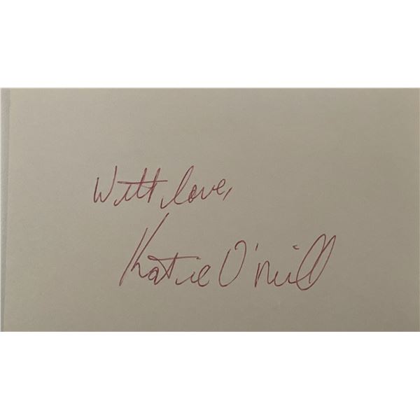 Actress Katie O'Neill original signature