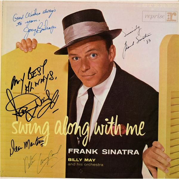 The Rat Pack signed Swing Along With Me album