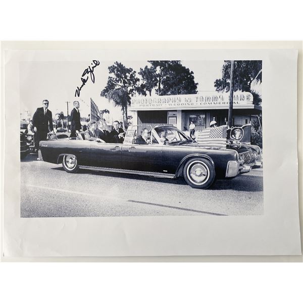 JFK Secret Service agent Chuck Zboril signed photo
