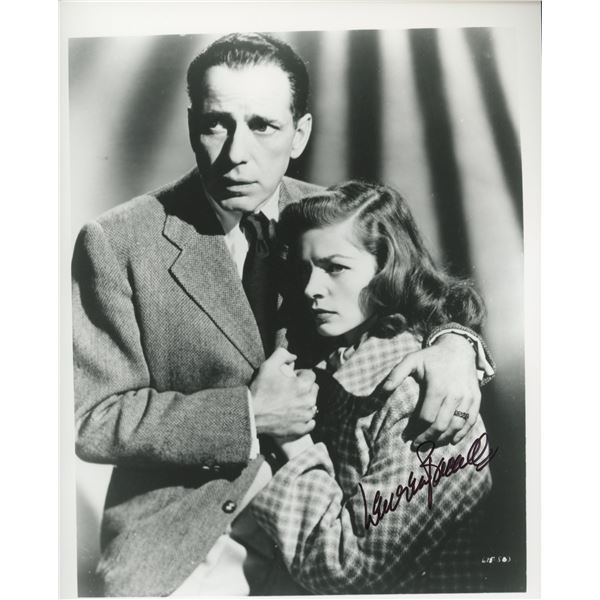 Lauren Bacall signed photo