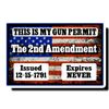 Image 1 : 2nd Amendment Sign Photo reprint
